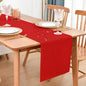 Faux Linen Table Runner Water Resistant 13 x 60 in, Coffee Table Runner by Nacuci