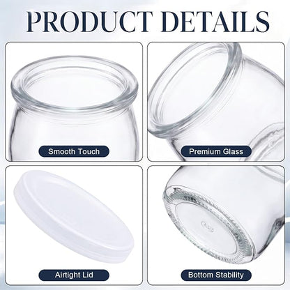 16 Pcs 6oz Small Glass Yogurt Cups - Image 3