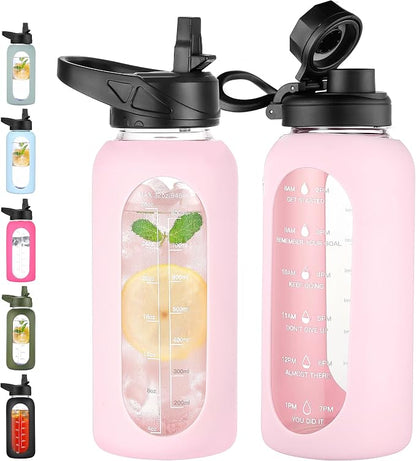 CIVAGO 32 oz Glass Water Bottle by CIVAGO