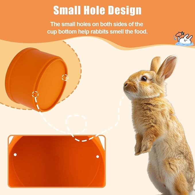 8 Pcs Stacking Cups for Rabbits, Nesting Rabbit Toys of Different Sizes - Image 4