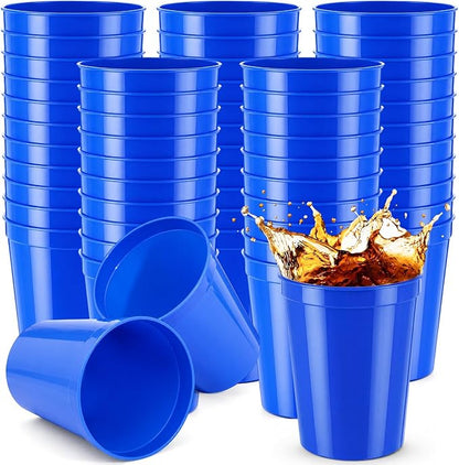 Yungyan 100 Pack 16 oz Stadium Cups Reusable Plastic Cups Blank Drink Stadium by Yungyan