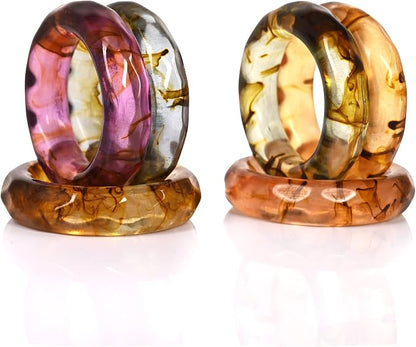 Resin Napkin Rings, Spring Color Epoxy Holders | Epoxy resin, glossy finish - Image 6