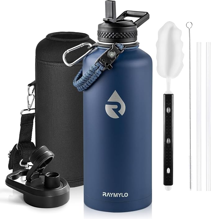 RAYMYLO Insulated Water Bottle 87 oz, Triple Wall Vacuum Stainless Steel | by RAYMYLO