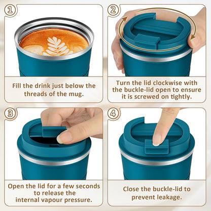 KETIEE Travel Coffee Mug 12oz: Insulated Coffee Cup - Image 8