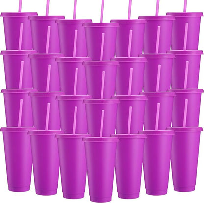 Honeydak 60 Pack Tumbler with Straw and Lid Bulk Cups by Honeydak