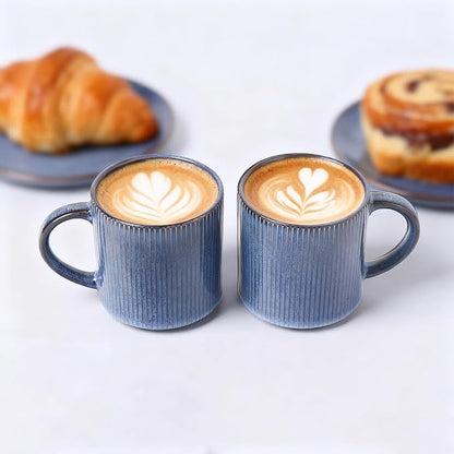 MONITO 16Oz Coffee Mugs Set of 4, Rustic Ceramic Coffee Cups Set - Image 3