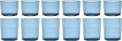 Oneida Drinkware, Stackables Blue Drinkware, 8.5 Oz & 14 Oz Capacity, Glass by Oneida