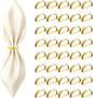 40 Pcs Stainless Steel Napkin Rings by Unknown
