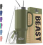 Beast 50 oz Tumbler with Handle Stainless Steel Vacuum Insulated Coffee Ice Cup by GreensSteel