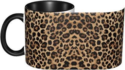 Leopard Print Coffee Mug 11 Ounce Mugs Ceramic Tea Cup Drinking Water Cups | - Image 4