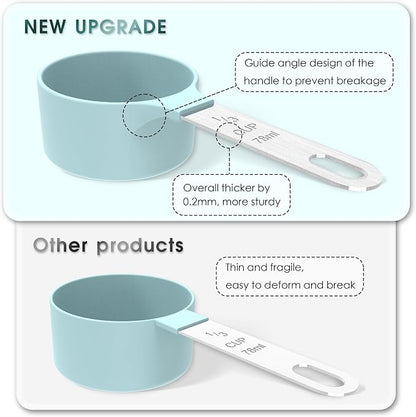 Measuring Cups & Spoons Set, Stackable Cups and Spoons | Nesting Measure Cups - Image 2