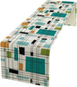 Mid Century Geometric Table Runner, Table Runners by SXXLDNG