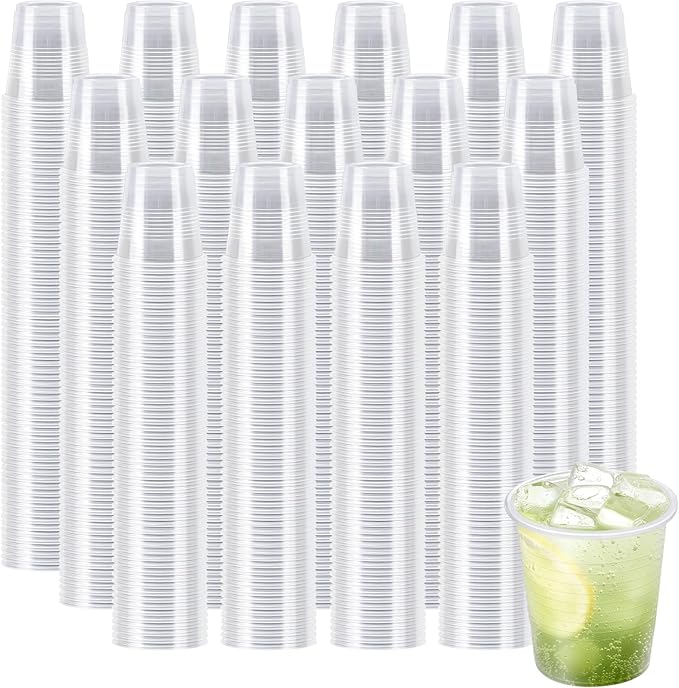 Clawsoff 1500 Pack 3 oz Plastic Cups Clear Disposable Small Mouthwash Cups | by BuyNow