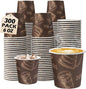 300 Pack 6 oz Disposable Paper Cups, Food Safe Paper Coffee Cups Hot Cold Beverage Drinking Cup for Coffee, Water, Tea, Juice, Espresso