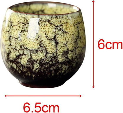 2X Ceramic Mug Chinese Kung Fu Coffee Cup Infuser Teacup Handmade Handleless - Image 3