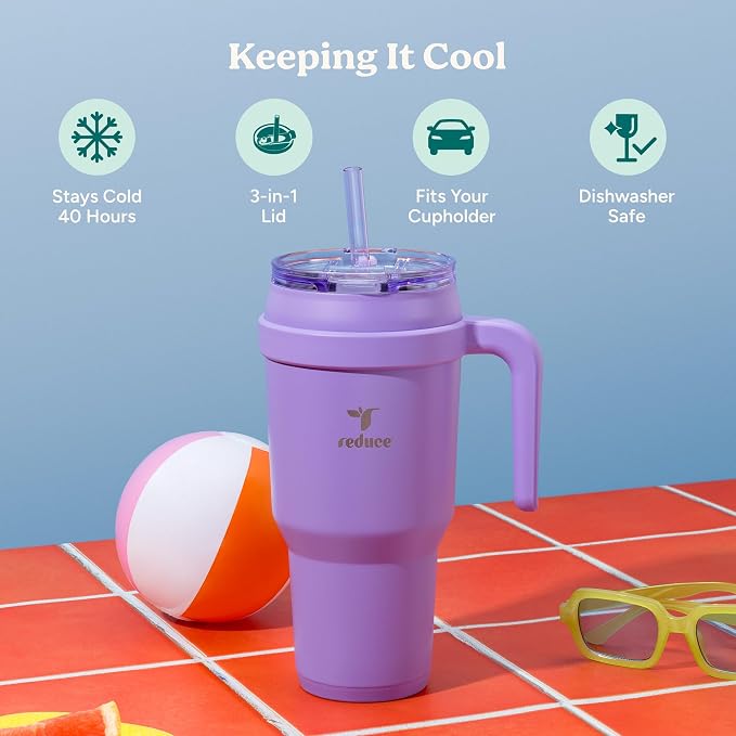 Reduce 40 oz Stainless Steel Tumbler - Image 2