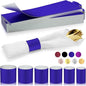 Christmas Napkin Rings Set of 200, 2 Colors in 1, Reusable Adjustable Napkin Bands for Holiday Parties, Wedding, Thanksgiving Table Decor, Waterproof Tear-Proof (Blue) Great Gift Idea