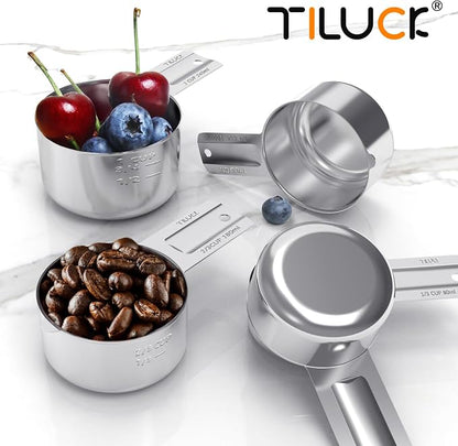 Stainless Steel Measuring Cups Set, Kitchen Gadgets - Image 6