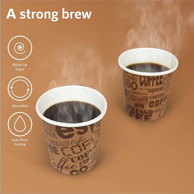 Upper Midland Products Pack Of 100 2.5 Oz Disposable Espresso Cuban Coffee Mini - Image 4