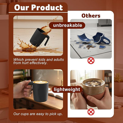 Wheat Straw Coffee Mugs 16 OZ, Unbreakable Drinking Cups - Image 6