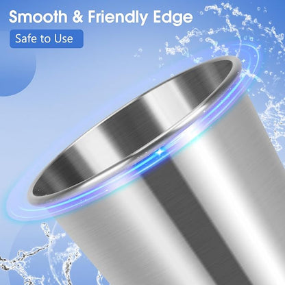 Stainless Steel Cups for Kids and Toddlers Stackable, 12oz Stainless Steel Kids - Image 4