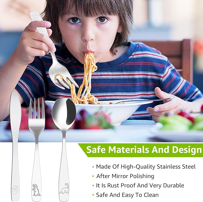 45 Piece Stainless Steel Silverware Set - Image 4