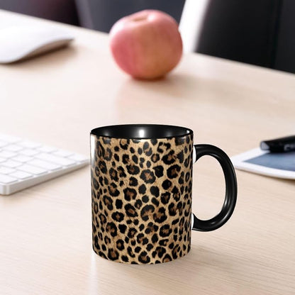 Leopard Print Coffee Mug 11 Ounce Mugs Ceramic Tea Cup Drinking Water Cups | - Image 7