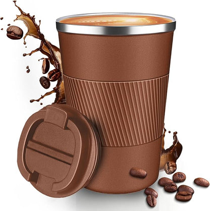12OZ Travel Coffee Mug Insulated Coffee Cup by Unknown