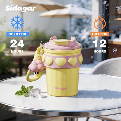 SDGA+ 12 oz Travel Coffee Mug Spill Proof Leak Proof, Stainless Steel Thermal - Image 5