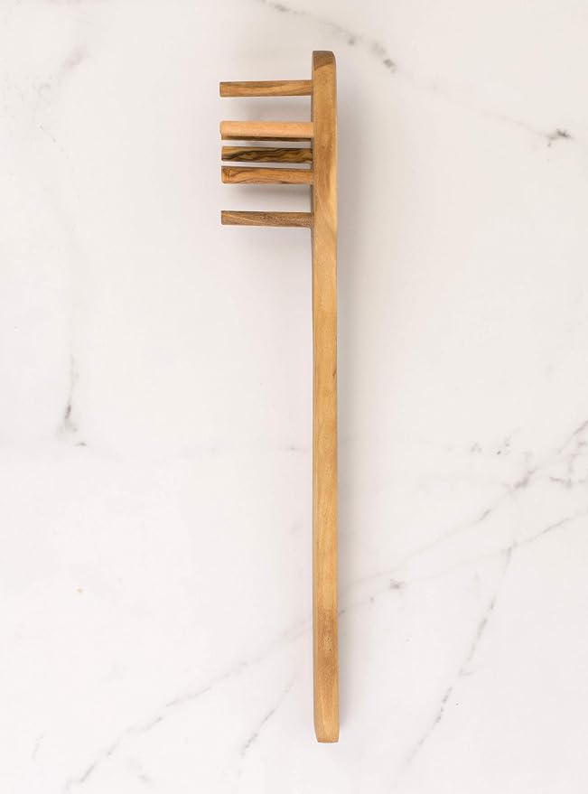 Eddington 50016 Italian Olive Wood Pasta Server, Handcrafted in Europe - Image 4