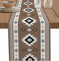Southwest Aztec Table Runners 60 Inches Long, Cotton Linen Fabric Table Runner by Edwiinsa