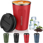 MOMSIV 12oz Travel Coffee Mug, Insulated Coffee Cup by MOMSIV