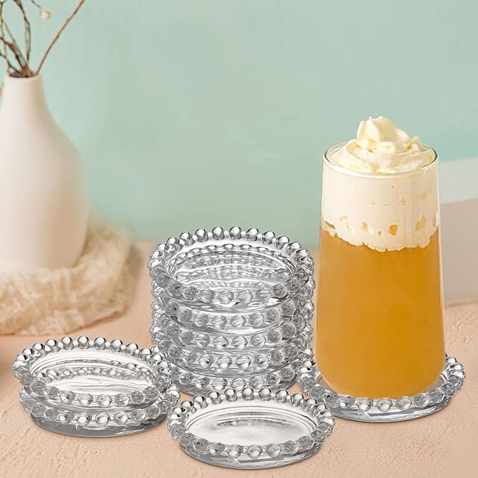 Fasmov 10 Pack Crystal Coasters Drink Coaster - Image 5