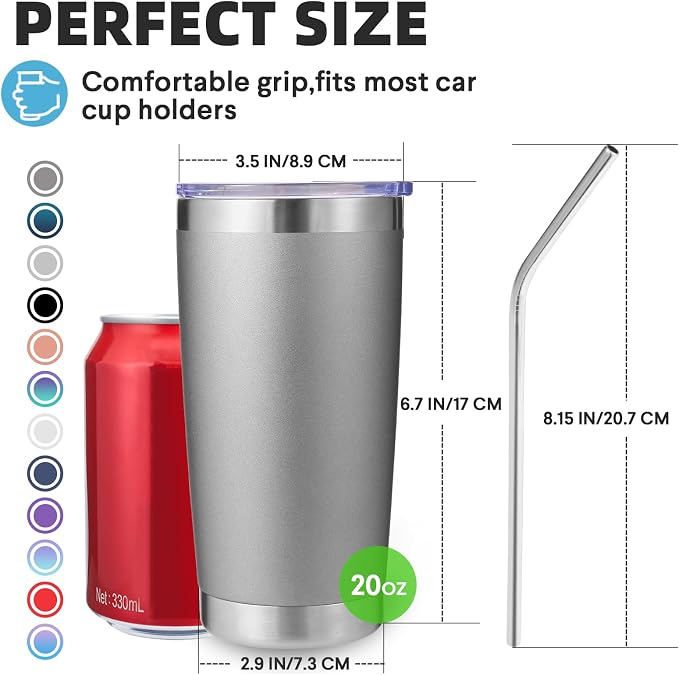 Volhoply 20oz Stainless Steel Tumbler - Image 2