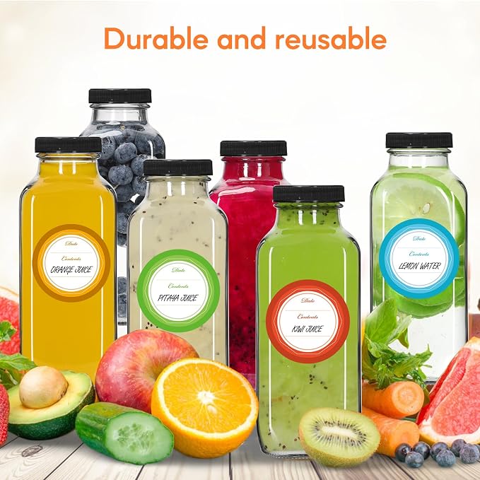 STARSIDE 12oz Glass Juice Bottles - Image 8