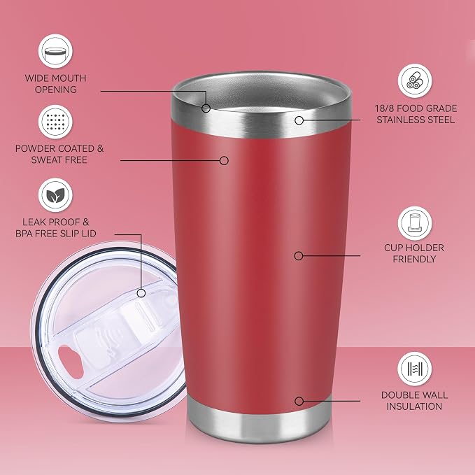 20 oz Tumbler Stainless Steel Tumblers Bulk - Image 2