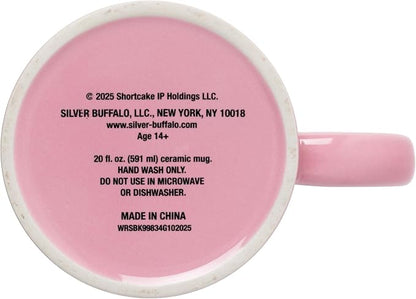 Silver Buffalo Strawberry Shortcake Berry Sweet Glitter, Ceramic Mug, 20oz | - Image 4