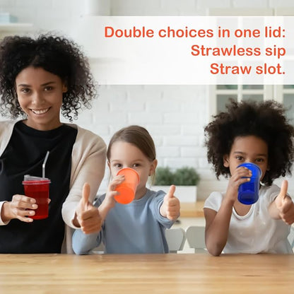 L LIKED 200 Pack 12oz Kids Cups, Spill Proof Party Cups - Image 7