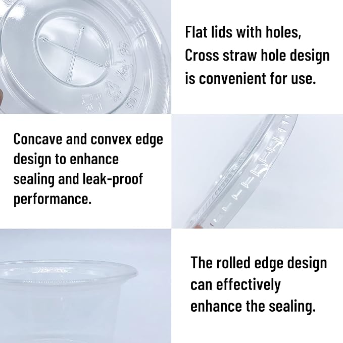 Qinsihwn 50 Pack 8 OZ Disposable Plastic Cups - Image 3