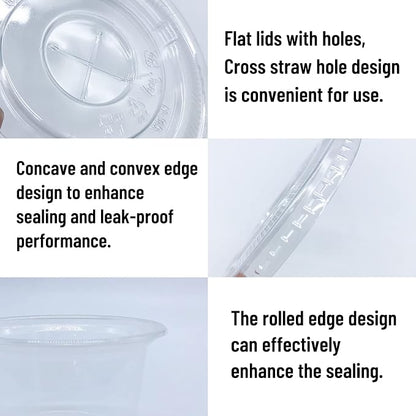Qinsihwn 50 Pack 8 OZ Disposable Plastic Cups - Image 3