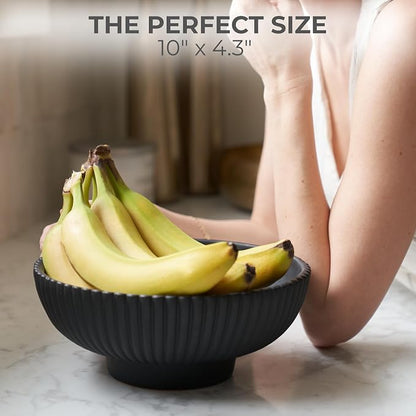 Decorative Concrete Fruit Bowl For Kitchen Counter Or Table Decor – Premium - Image 5