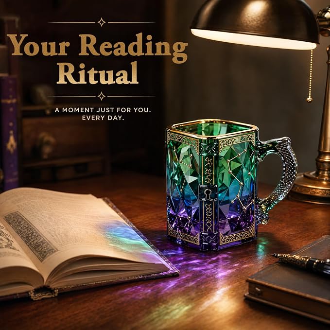 FACE N FACE Zodiac Glass Mug, 8 oz Celestial Constellation Coffee & Tea Cup - Image 7