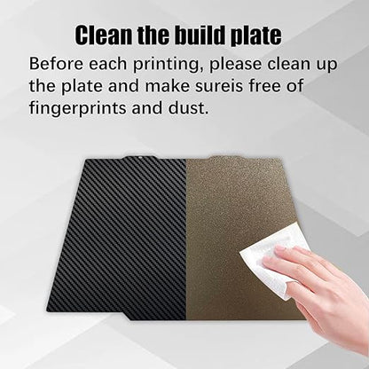 PEI PEO Build Plate for Bambu Lab A1 Mini 3D Printer, Smooth Diamond PEO+ Textured PEI Build Plate PEI Sheet, Double Side Spring Steel Flexible Platform, 3D Printer 184x184mm Heated Bed