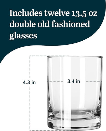 Libbey 918CD Heavy Base Double Old Fashioned Glasses - Image 3