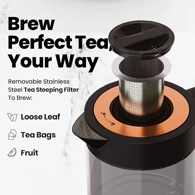 Viante Luxury Tea Set, Electric Kettle - Image 6