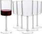 YOUBET 24Pack Plastic Ribbed Wine Glasses by YOUBET