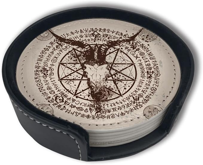 Satan Goat Skull Coasters for Drinks - Image 6