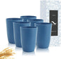 PYRMONT Wheat Straw Cups 16 Oz Alternative Plastic Cups Set of 6 Unbreakable by PYRMONT