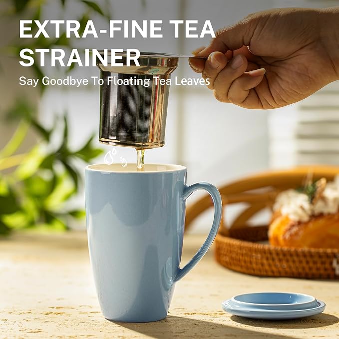 Sweese 15 OZ Porcelain Tea Mug - Image 4
