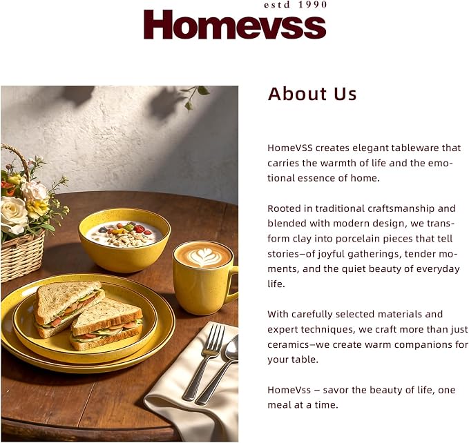 HomeVSS 20-Piece Dinnerware Set - Image 8